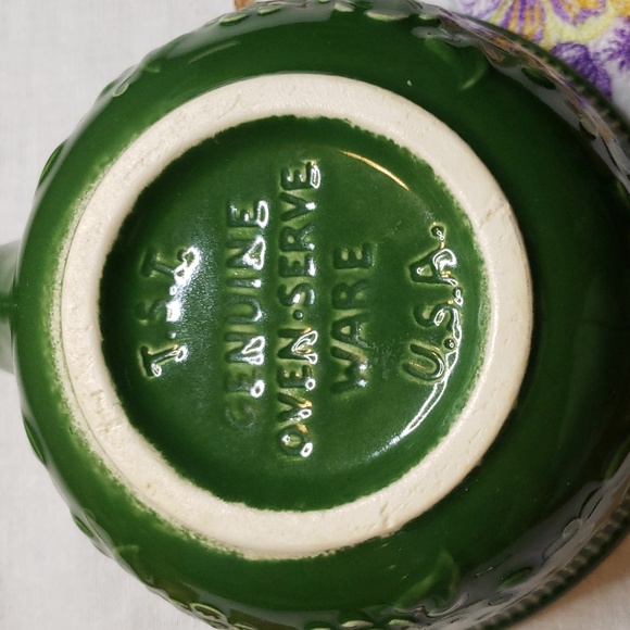 (2) Taylor, Smith, and Taylor (TST) Brown And Green Chili Bean Bowls - Picture 10 of 10